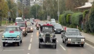 50 Klasik Otomobille 29 Ekim Cumhuriyet Bayramı Konvoyu