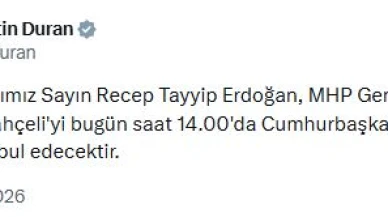 Erdoğan-Bahçeli görüşmesi bugün