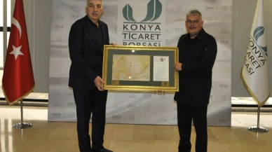 Başkan Ömer Atiker’den Konya Ticaret Borsası Başkanı Hüseyin Çevik’e Ziyaret