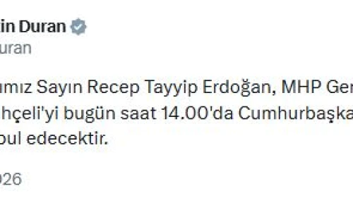 Erdoğan-Bahçeli görüşmesi bugün
