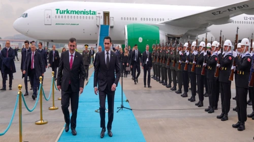 Cevdet Yılmaz, Türk Devletleri Teşkilatı Zirvesi'ne Katılan Liderleri Karşıladı